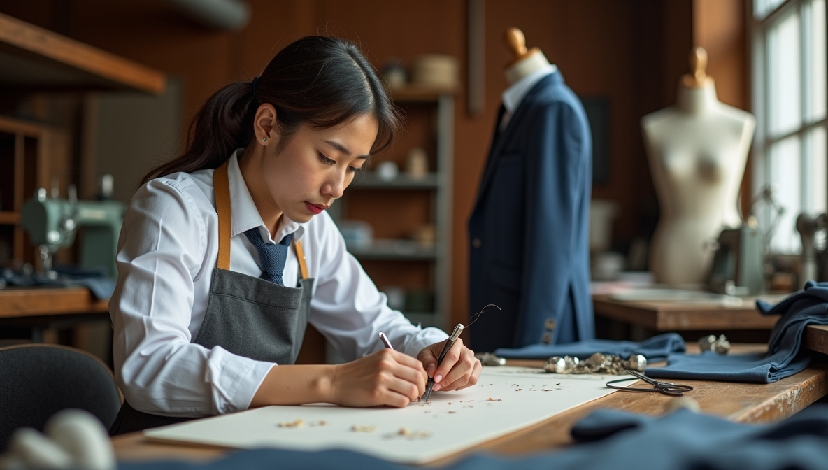 Elegant tailoring consultation area for members